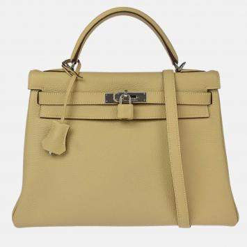 Pre Owned Hermes Kelly 32 Retourne Pechemin Togo 2way Handbag