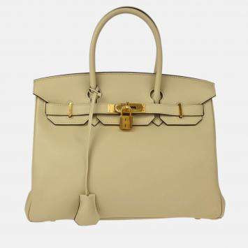 Pre Owned Hermes Birkin 30 Perchemin Swift Handbag