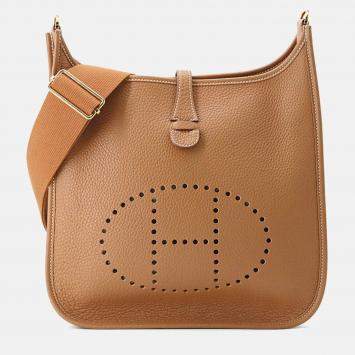 Pre Owned Hermes Evelyne3 Gold Taurillon Clemence Size Pm
