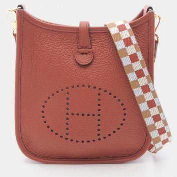 Pre Owned Hermes Evelyne TPM Amazon Leather Shoulder Bag