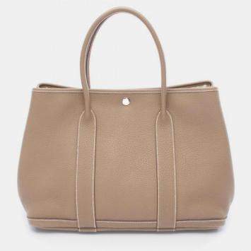 Pre Owned Hermes Garden Party Etoupe Grey Negonda PM