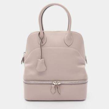 Pre Owned Hermes Bolide Sucre Glycine Pink Swift Leather
