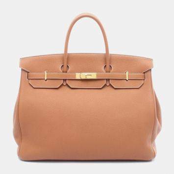 Pre Owned Hermes Birkin 40 Gold Togo Handbag
