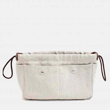 Pre Owned Hermes Poby Fabric Pouch