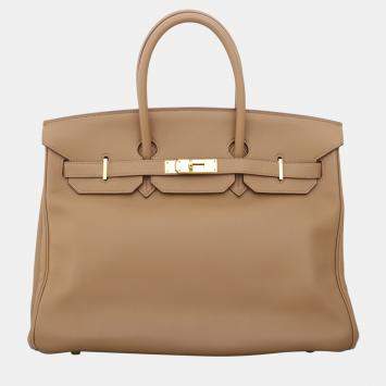 Pre Owned Hermes Birkin 35 Leather Bag