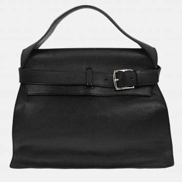 Pre Owned Hermes Etribelt Black Evergrain Handbag
