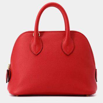 Pre Owned Hermes Bolide 1923 Mini Rouge Ladue Evercolor Bag