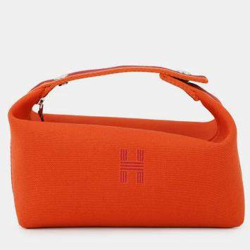 Pre Owned Hermes Bride-a-Brac Feu/Bordeaux Canvas PM