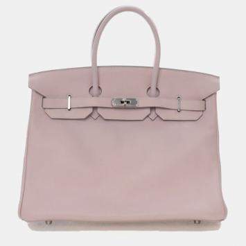 Pre Owned Hermes Rose Dragee Swift Birkin 35