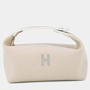 Pre Owned Hermes Bride-A-Brac Beige Canvas PM