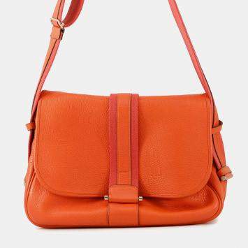 Pre Owned Hermes Boolean Lang Sanguine Taurillon Clemence
