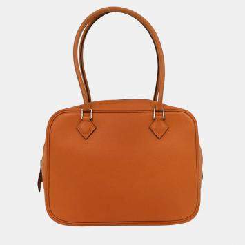 Pre Owned Hermes Orange Epsom Mini Plume Handbag