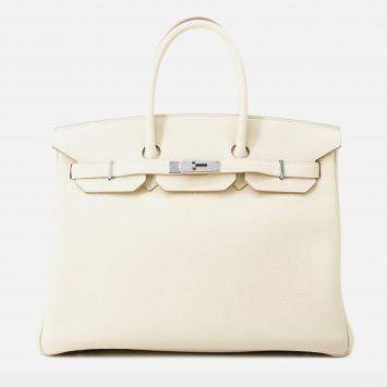 Pre Owned Hermes Birkin Craie Togo Leather Size 35