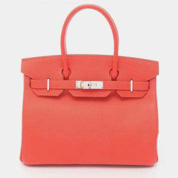 مملوكة مسبقًا Hermes Birkin 30 Rose Jaipur Epsom Leather Tote Bag