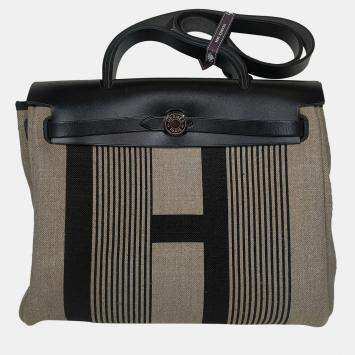 Pre Owned Hermes Herbag Zip Retourne 31 H Vibration Vache Hunter