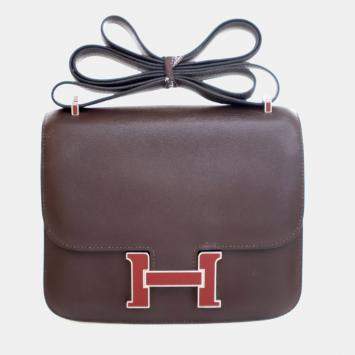 Pre Owned Hermes Rouge Sellier Swift Constance 18