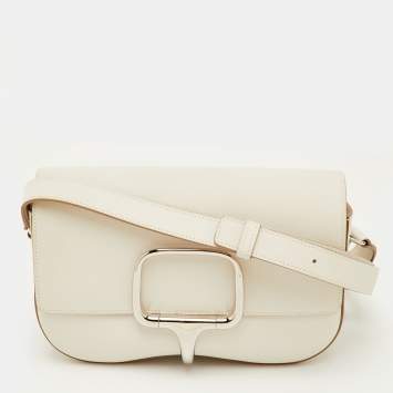 Pre Owned حقيبة كتف هيرمس ديلا كافاليريا  جلد إبسوم إيلان غري باهت 