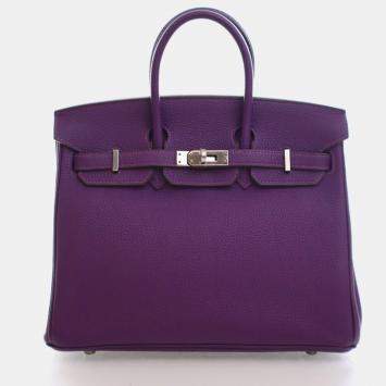 Pre Owned Hermes Anemone Togo Birkin 25
