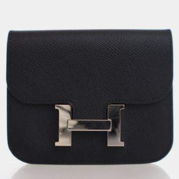 ممل وكة مسبقًا Hermes Noir Epsom Constance Slim Wallet