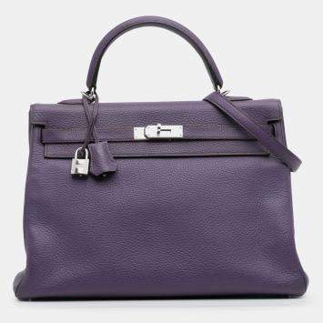مملوكة مسبقًا Hermes Ultraviolet Togo Kelly II Retourne 35