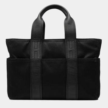 Pre Owned Hermes Black Toile Acapulco PM