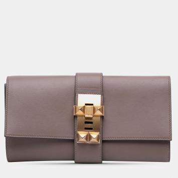 مملوكة مسبقًا حقيبة هيرميس ميدور 23 جلد سويفت بني