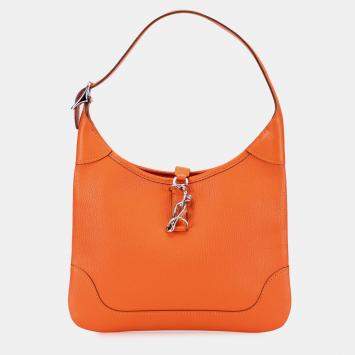 Pre Owned Hermes Trim Duo 24 Orange Clemence Bag