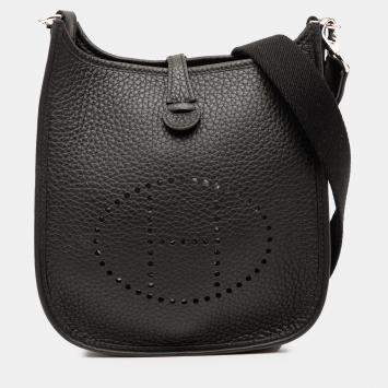 Pre Owned Hermes Noir Clemence Evelyne TPM