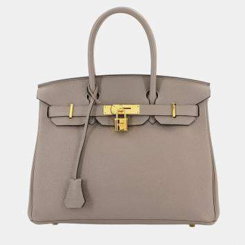 Pre Owned حقيبة هيرمس بيركين 30 توغو إسفلت