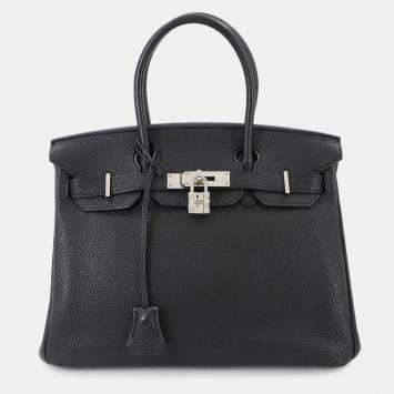 Pre Owned حقيبة هيرمس بيركن 30 جلد توغو أسود