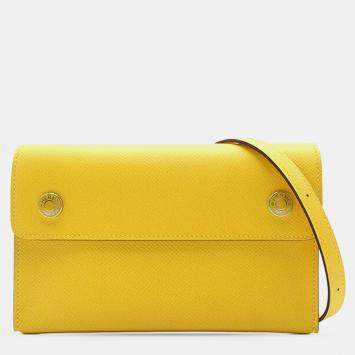 مملوكة مسبقًا حقيبة هيرمس هيرمسناب صفراء إبسم على حزام