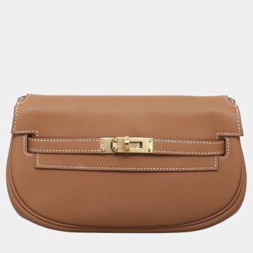 مملوكة مسبقًا Hermes Kelly Moove Gold Calf Crossbody Bag