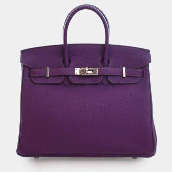 مملوكة مسبقًا Hermes Purple Togo Birkin Retourne 25