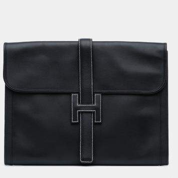 Pre Owned Hermes Black Swift Jige GM