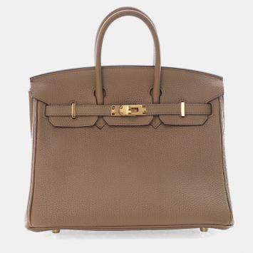 مملوكة مسبقًا Hermes Beige Marfa Togo Birkin 25