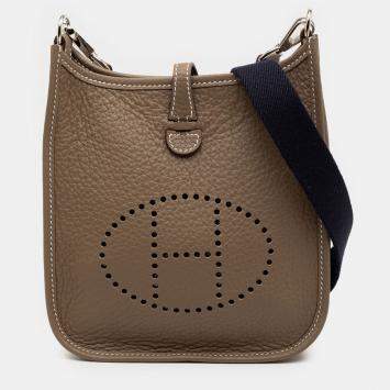 مملوكة مسبقًا Hermes Brown Clemence Evelyne TPM
