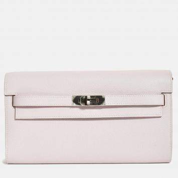 Pre Owned Hermes 2024 'Mauve Pale' Epsom Leather 'To Go' Crossbody