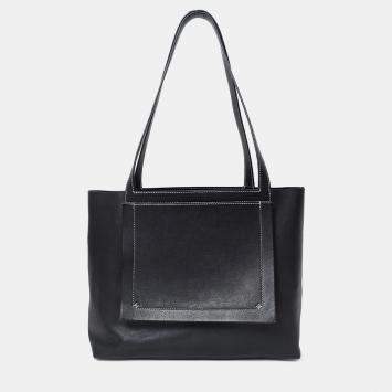 Pre Owned Hermes Black Swift Cabasellier 31 Tote