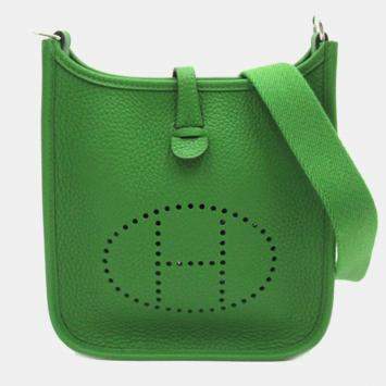 Pre Owned Hermes Green Clemence Evelyne TPM
