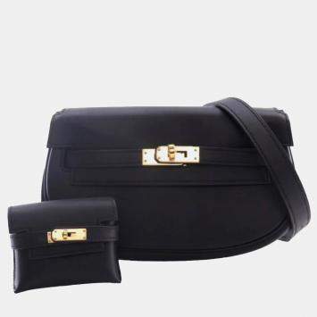 Pre Owned Hermes Black Swift Kelly Moove