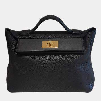 مملوكة مسبقًا Hermes 24/24 Small Black with Gold Hardware