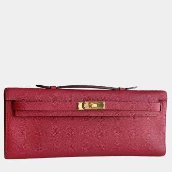 مملوكة مسبقًا Hermes Kelly Cut Epsom Gold hardware