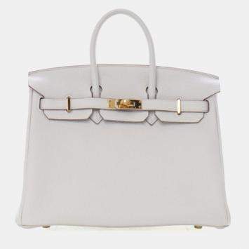 مملوكة مسبقًا Hermes Gris Pale Togo Birkin 25
