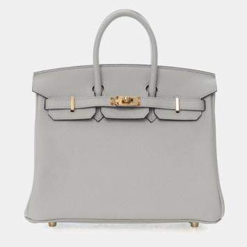 مملوكة مسبقًا Hermes Gris Neve Togo Birkin 25