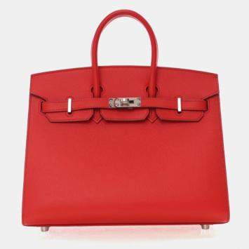 مملوكة مسبقًا Hermes Rouge De Coeur Epsom Sellier Birkin 25