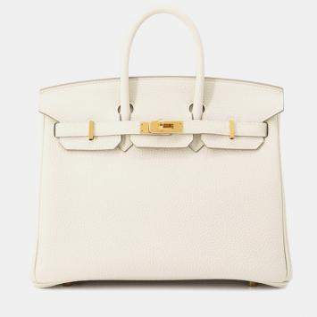 Pre Owned حقيبة هيرمس بيركين 25 جلد توغو كري