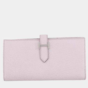 Pre Owned حقيبة هيرمس بيانسوفلا بنفسجي جلد شيفر مايزور عنزة