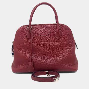 مملوكة مسبقًا Hermes Red Leather Bolide 31