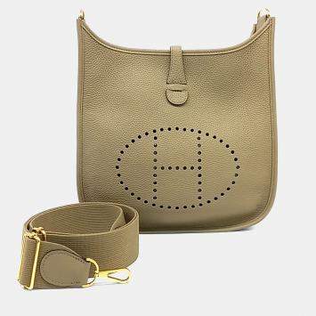 مملوكة مسبقًا Hermes Brown Leather Evelyn 29