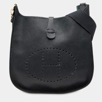 Pre Owned حقيبة هيرمس إيفلين جم كلمنس أزرق جي إم